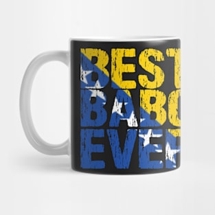 Best Babo Ever Bosnian Dad Father Bosnia Flag Distressed Mug